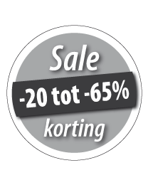 Etalage kortingsticker rond