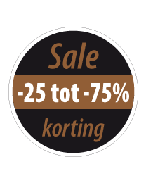 Etalage kortingsticker rond