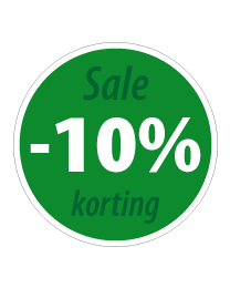 Etalage kortingsticker rond