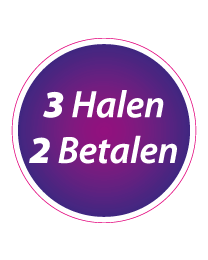 Etalagesticker 3 halen 2 betalen