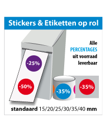 Kortingsstickers op rol SR-001