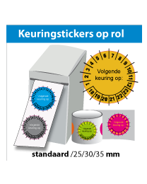 Keuringsstickers op rol SR-039