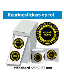 Keuringsstickers op rol SR-041