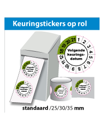 Keuringsstickers op rol SR-042