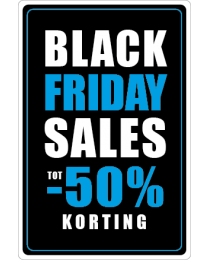Black Friday etalage stickers BF-084