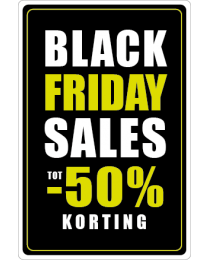 Black Friday etalage stickers BF-082