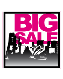 Etalagesticker big sale sydney vierkant