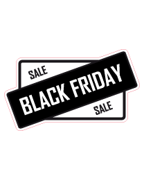 Etalagesticker black friday sale