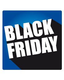 Raamsticker black friday sale rechthoek BF-027
