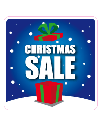 Raamsticker christmas sale vierkant VA-0105