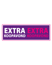 Raamsticker extra koopavond 