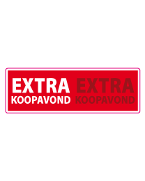 Raamsticker extra koopavond 