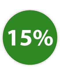 Etalage kortingsticker rond