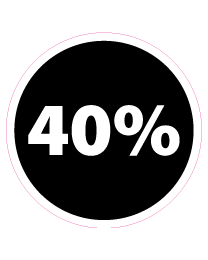 Vloersticker korting rond VLCI-0012