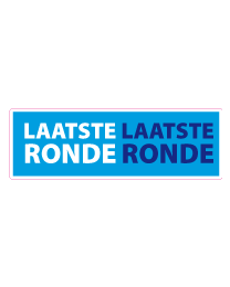 Etalagesticker laatste ronde rechthoek 