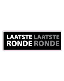 Etalagesticker laatste ronde rechthoek 