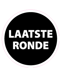 Etalagesticker laatste kans rond