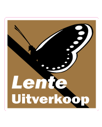 Etalagesticker lente uitverkoop