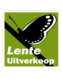 Etalagesticker lente uitverkoop