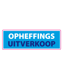 Etalagesticker opheffingsuitverkoop rechthoek 