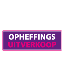 Etalagesticker opheffingsuitverkoop rechthoek 