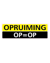 Etalagesticker opruiming rechthoek 