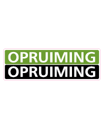 Etalagesticker opruiming rechthoek 