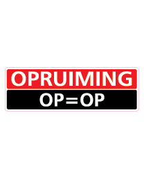 Etalagesticker opruiming rechthoek 