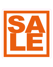 Etalagesticker sale vierkant