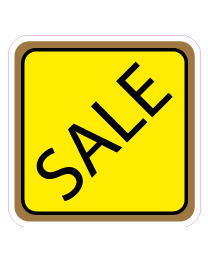 Etalagesticker sale