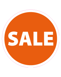 Raamsticker korting rond CI-0013