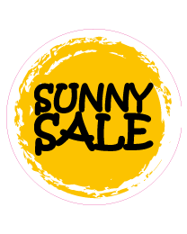 Etalage salesticker rond