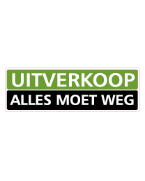 Etalagesticker uitverkoop rechthoek 