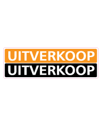 Etalagesticker uitverkoop rechthoek 