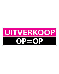 Etalagesticker uitverkoop rechthoek 