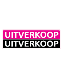 Etalagesticker uitverkoop rechthoek 