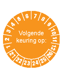 Keuringssticker KS-001