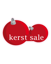 Etalagesticker kerstballen