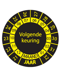 Keuringssticker KS-008