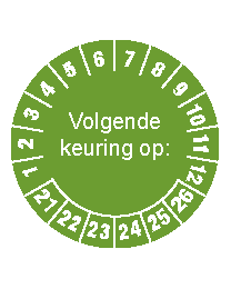Keuringssticker KS-001