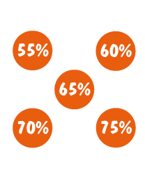 Pakket stickers PAK-03 Oranje