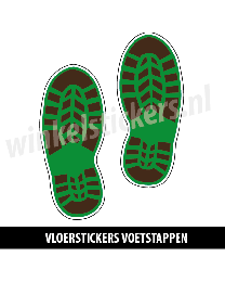schoenstickers laarzen groen bruin