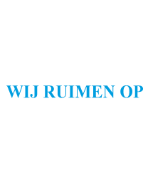 Raamletters wij ruimen op RL-0031