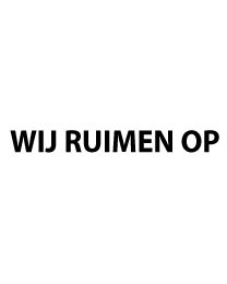 Raamletters wij ruimen op RL-0022