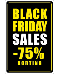 Black Friday etalage stickers BF-085