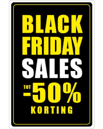 Black Friday etalage stickers BF-085