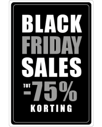 Black Friday etalage stickers BF-087
