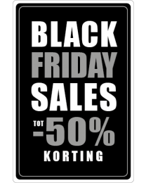 Black Friday etalage stickers BF-087