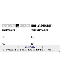 Onderhoudssticker Koelvloeistof