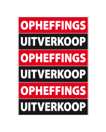 Poster opheffings-uitverkoop PO-024